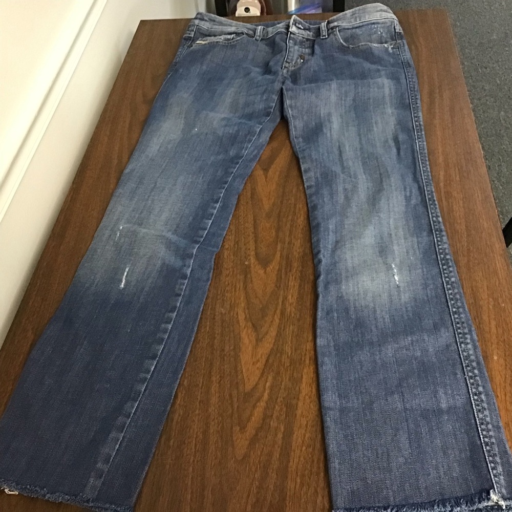 J. Crew Toothpick Blue Skinny Jeans size 27 rise 8"